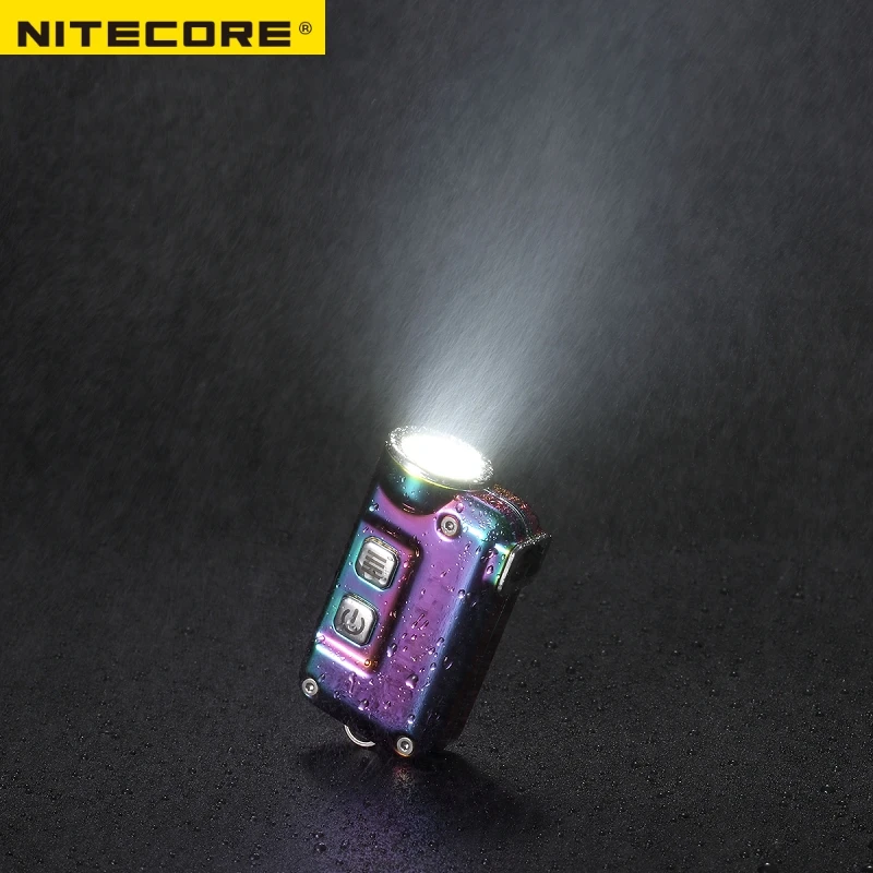 Nitecore TINI SS USB TINISS перезаряжаемая стальная светодиодная подсветка ключа CREE XP G2 S3 LED