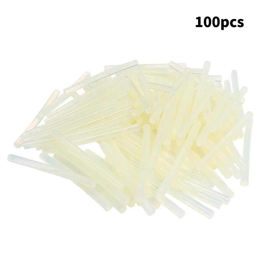 100pcs 7mmx100mm Hot Melt Gun Glue Sticks Plastic Sticks for Glue Gun