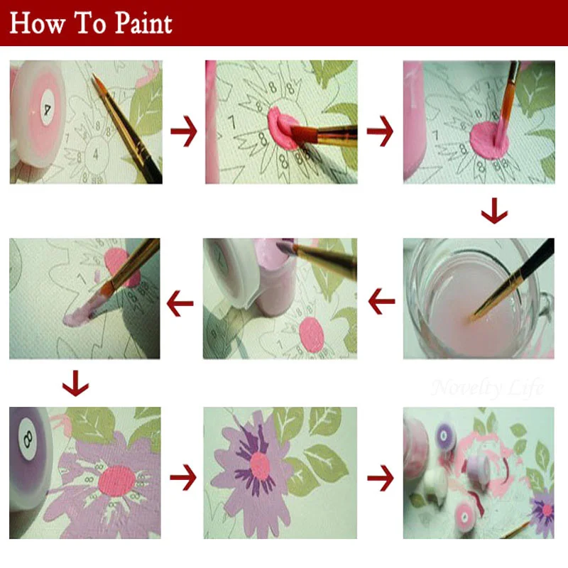 Набор для рисования по номерам на холсте с рамкой|diy painting|frame picturepainting diy |