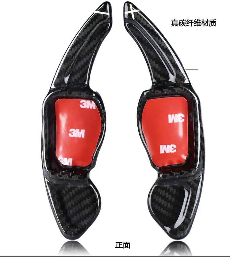 T-carbon Carbon Fiber Steering Wheel Shift Paddle Shifter Extension For Volkswagen VW Golf MK5 MK6 GTI CC Scirocco Jetta Polo