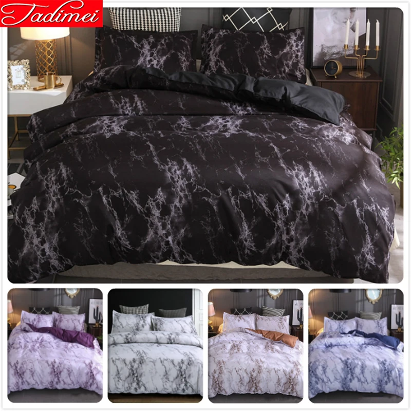Black Creative Quilt Duvet Cover Pillowcase Bedding Set Kids