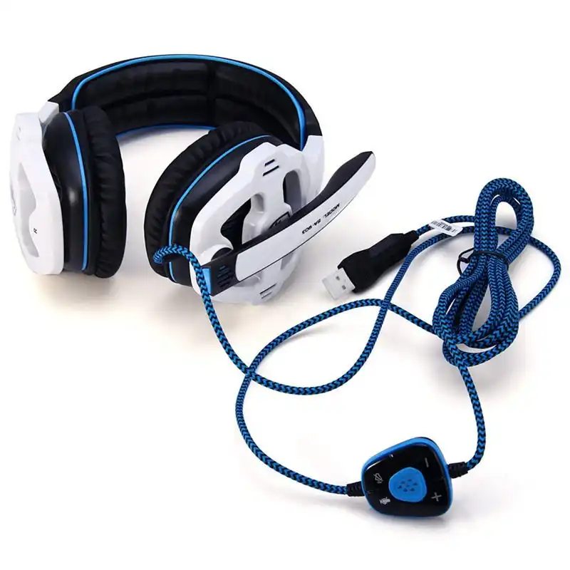 Sades Sa903 7 1 Surround Sound Usb Pc Stereo Gaming Headset With Microphone Volume Control Led Light Headphones With Mic Wired Headphonessades Sa 903 Aliexpress