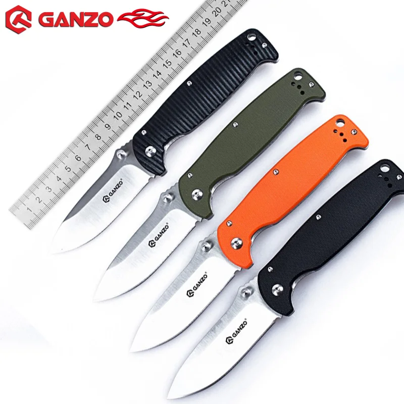 

New Ganzo G742-1 Super Military Folding Knife 440C Blade G10 Handle Hunting Outdoor Camping Survival Tactical Utility Edc knifes