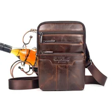 Для мужчин масла Воск коровьей кросс Средства ухода за кожей сумка тенденция путешествовать сумка Messenger Винтаж Высокое качество известный бренд слинг груди мешок