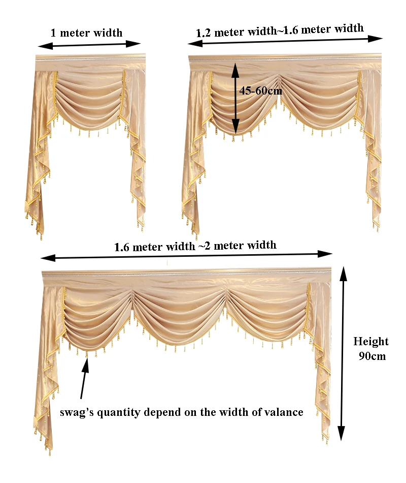 Штора балдахин Swag Lambrequin для гостиной столовой спальни роскошный стиль окна Swag Европейский королевский стиль