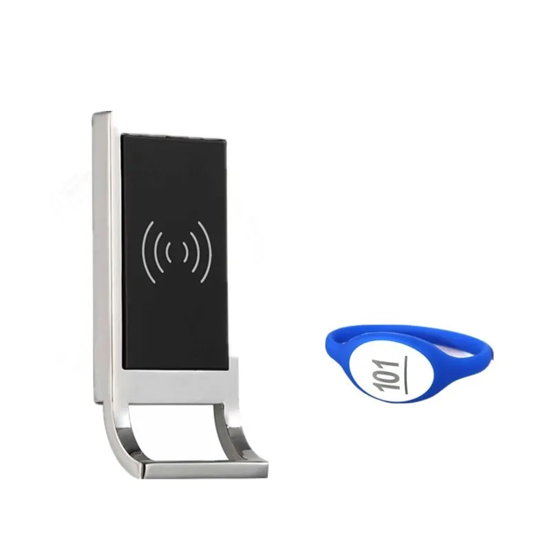 Электронный цифровой замок для шкафа RFID силиконовый или пластиковый браслет