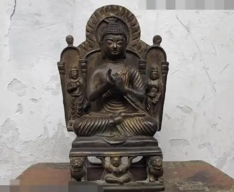 

S06370 Chinese buddhism bronze copper Vairocana Samantabhadra tathagata buddha Statue