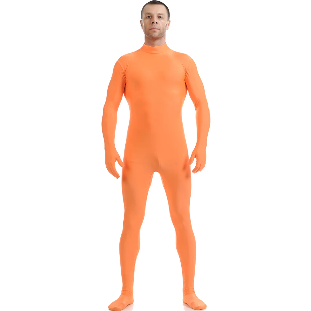 Orange Red Zentai