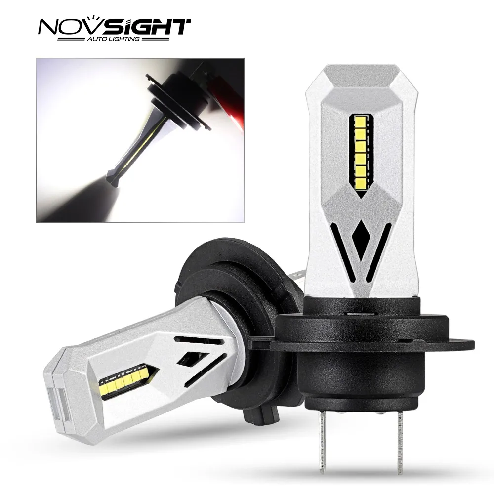 

NOVSIGHT H7 H11 H8 H9 Car LED Fog Light Bulbs 9005 9006 Auto Driving Fog Lamps 6500K 12V 24V LED Car Headlights 1500LM