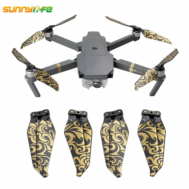 Sunnylife Mavic Platinum 8331F Low-Noise Quick-Release Propellers Flame Mavic Platinum Accessories for DJI Mavic Pro Platinum  (1)