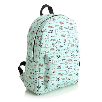 

Fashion Canvas Backpack Female Small pure printed Bags School Student Bags Han Edition Campus Backpack Leisure Travel Bag BP0014