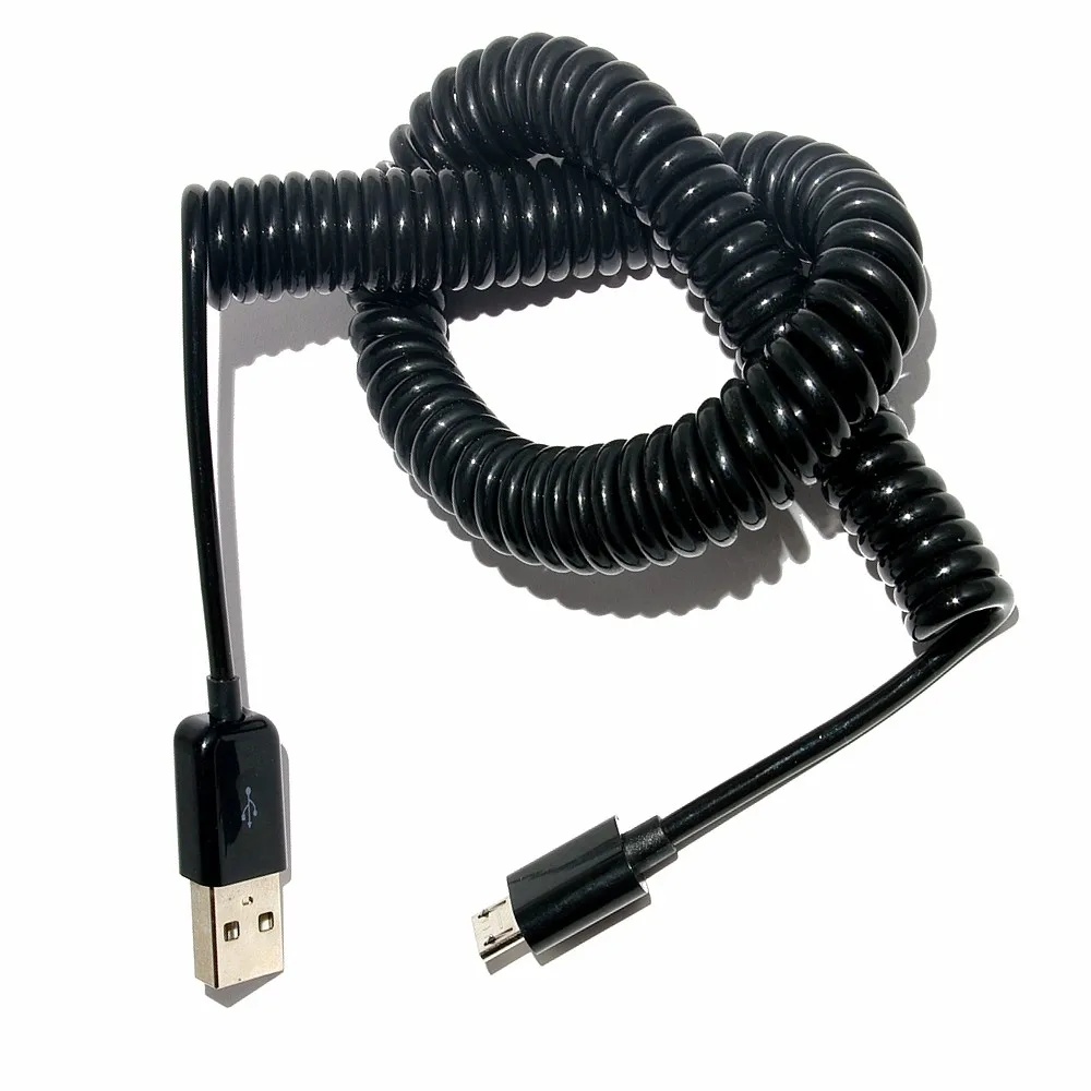 Micro USB мужчин usb зарядка Мужской линии кабель весной линия гибкий провод 250 см для мобильных телефонов 2- провод кабель может только заряд