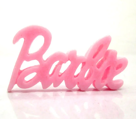 

20Pcs Pink Letter Resin Decoration Crafts Kawaii Bead Flatback Cabochon Fridge Magnet Scrapbook DIY Accessories Buttons