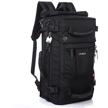 Новые мужские дорожные сумки большой емкости рюкзак сумка для компьютера на молнии черный