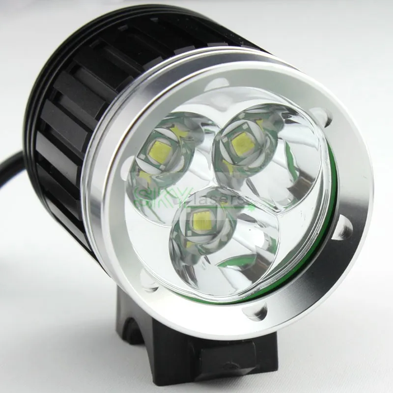 4000 люмен 3x XM-L T6 светодиодный головной светильник 3T6 налобный фонарь велосипедный светильник водонепроницаемый светильник вспышка+ батарейный блок