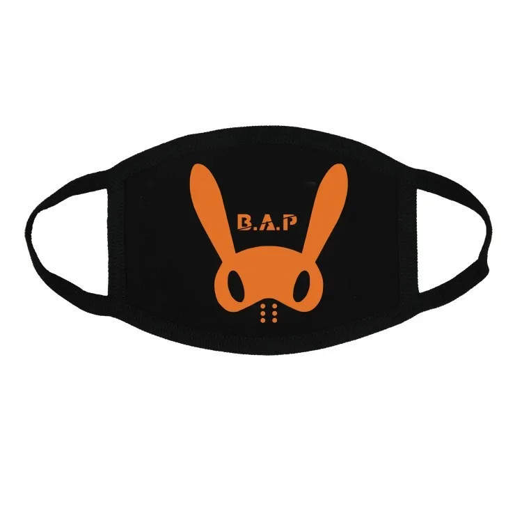 Новинка Черный B.A.P matoki Анти-пыль хлопковая маска для губ kpop bap маски для коллектива k-pop подростков маска для лица на муфельной уход за кожей лица респиратор