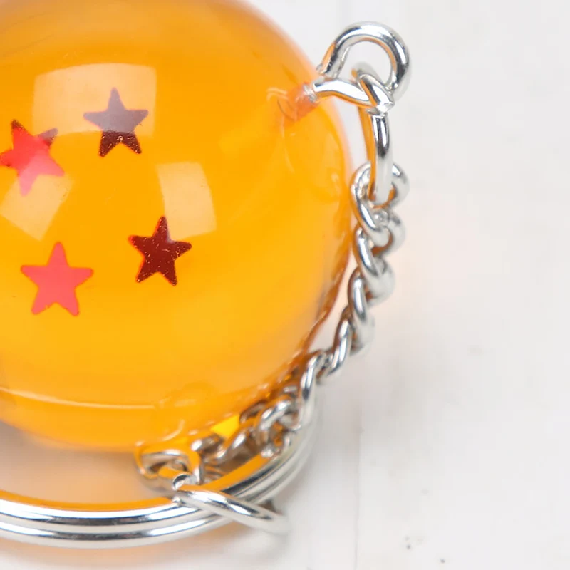 2,5 см Dragon ball Z Crystal 4 воздушный шарик с рисунком звезд брелок Goku Dragon ball Фигурки игрушки автомобильный брелок Модель спасательного круга подарки для детей