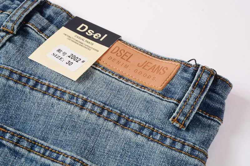 Модные дизайнерские джинсы Dsel, мужские рваные джинсы от известного бренда, хлопковые джинсы, Мужские повседневные штаны, джинсы с принтом, A2002