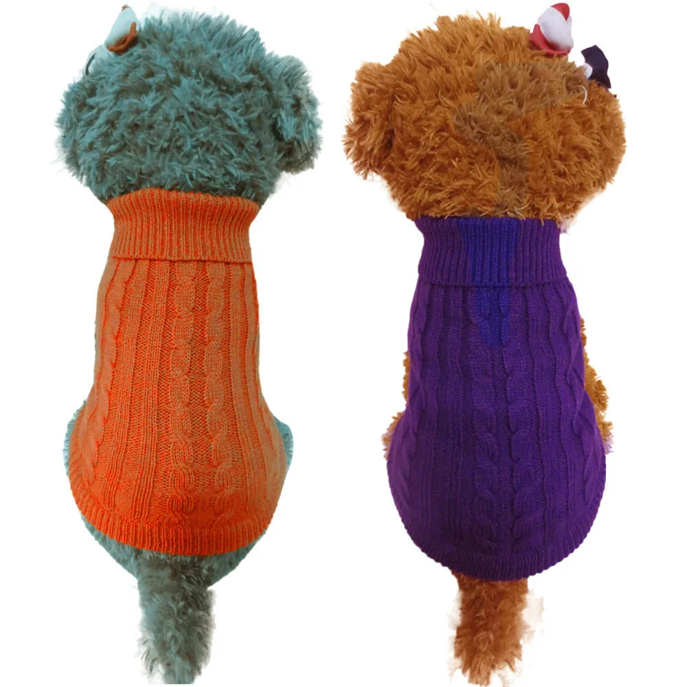 Pet Turtleneck Jumpsuit Sweater Warm Wind Fashion Pink Dog Puppy