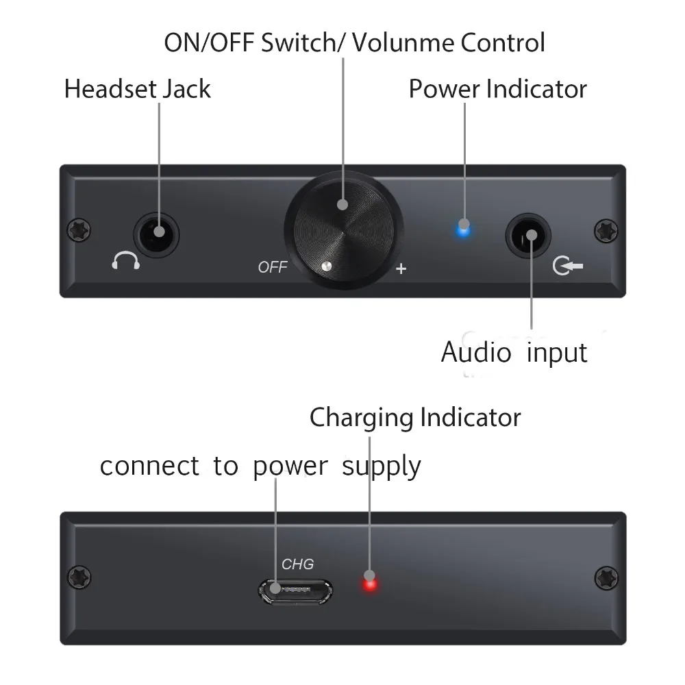  Neoteck Hifi Portable Headphone Amplifier 1500mAH Headphone Amplifier With 3.5MM Jack Cable USB Cab