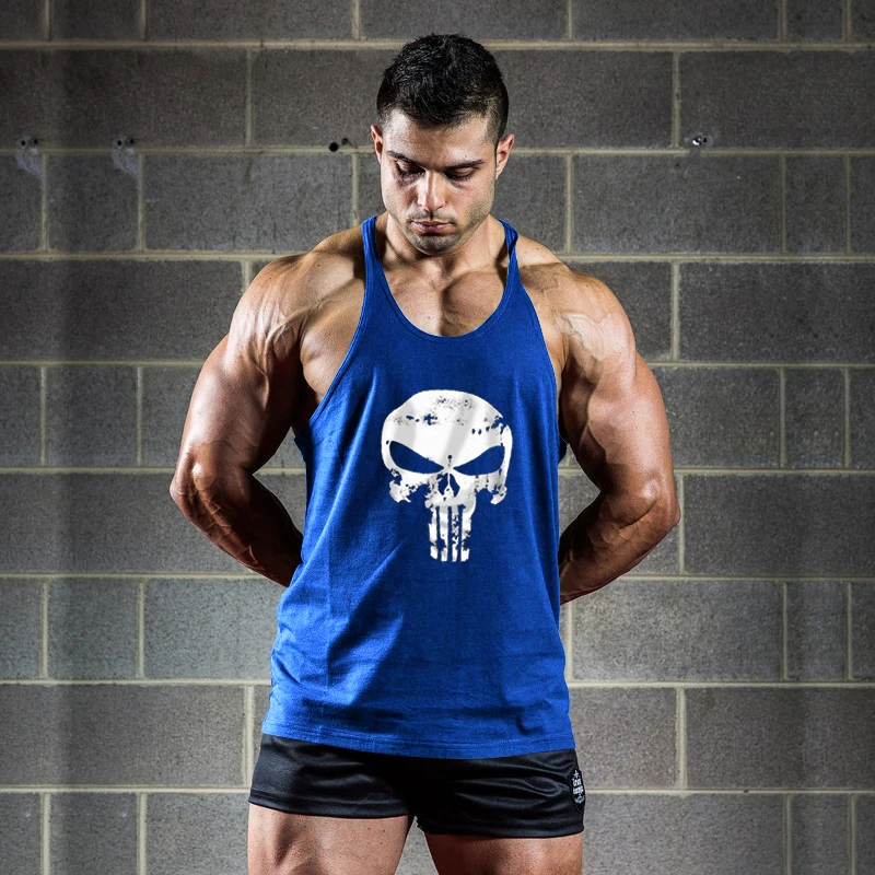 New Man Sexy Pure Cotton Fashion Sportswear Vest Bodybuilding font b Fitness b font Exercise Cotton