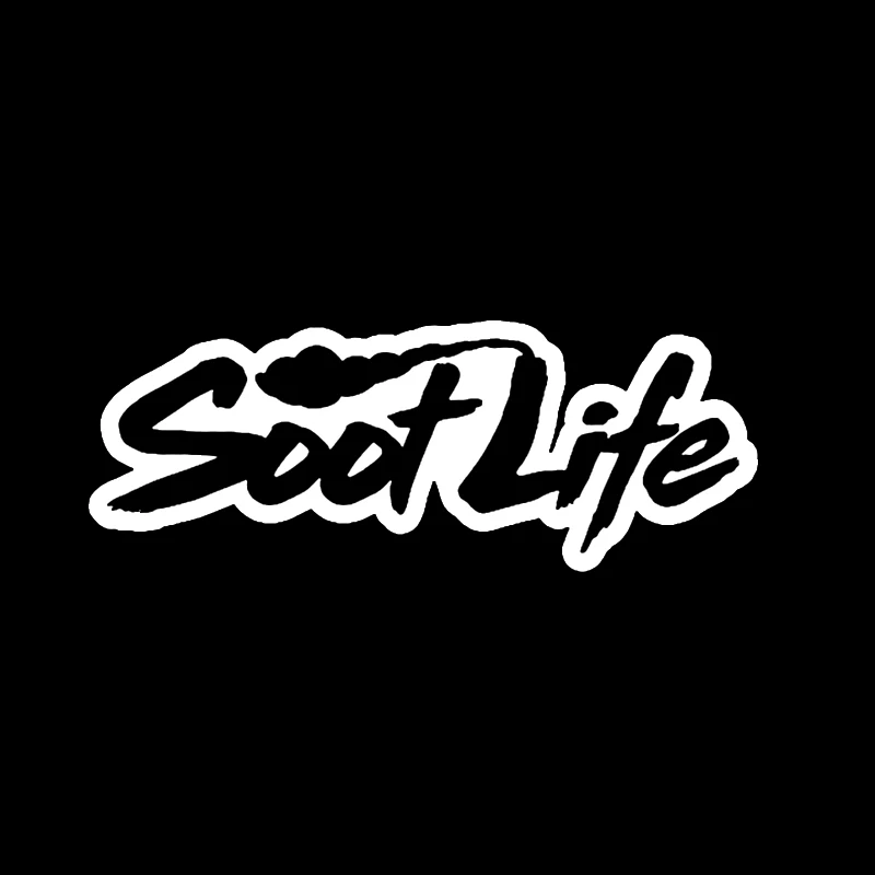 14 см * 5 3 Виниловая наклейка SOOT LIFE в рулоне с углем для грузовика Powerstroke Turbo Diesel