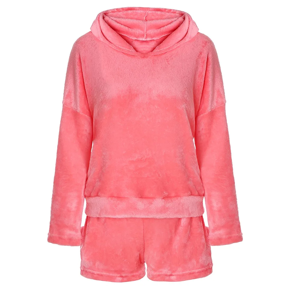 Queenral Warm Pajamas Set For Women Pyjamas Women Plus Size Winter Sleepwear Women Set Sexy Embroidery Pijama Warm Nightwear 17