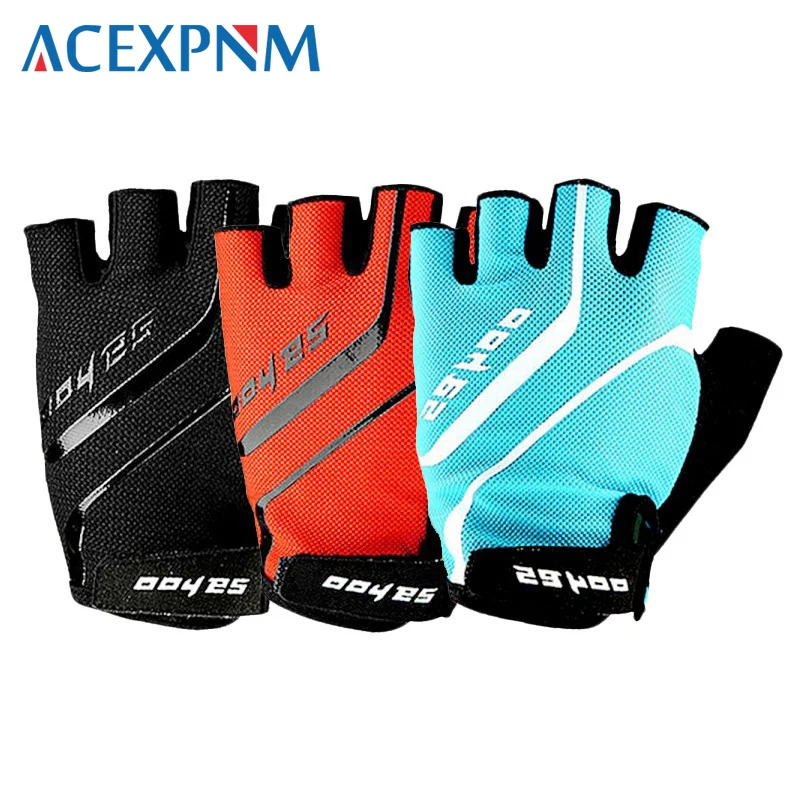

ACEXPNM Summer Sport Mtb Cycling Gloves Half Finger Outdoor Bicycle Breathable Glove Silicone Gel Palm Pad Riding Equipment