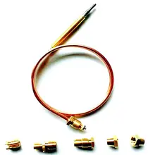 Gas Stove Universal thermocouple kit m6x0.75 with Spilt nuts (FIVE) replacement thermocouple