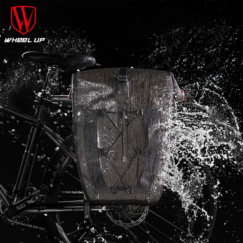 

WHEEL UP Bicycle Rear Seat Trunk Bag Full Waterproof Big Capacity 27L MTB Road Bike Rear Bag Tail Seat Panniers Cycling Touring