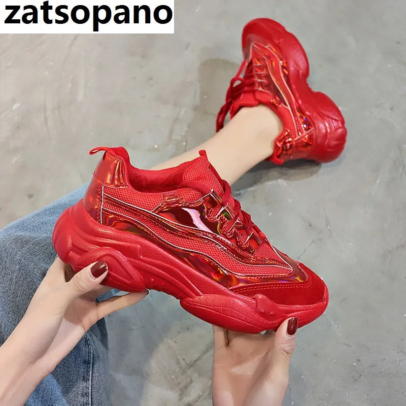 

Shoes Woman Sneakers Fashion Flat Walking Platform Sport Footwear Basket Femme Dad Shoes Casual Trainers Pink Tenis Feminin