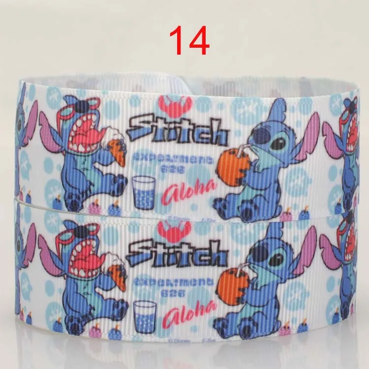 7/8 &quot22 мм Лидер продаж Лило стежка печатная лента с рисунками grosgrain DIY hairbow