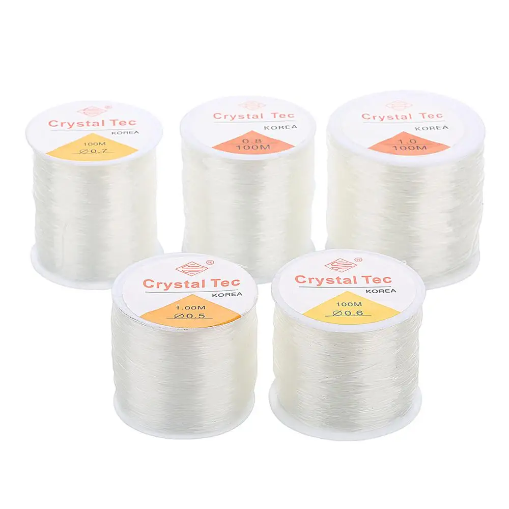 100M Strong Crystal Elastic Cord String Rope Wire For DIY Bracelet 0.5-1.0mm 
