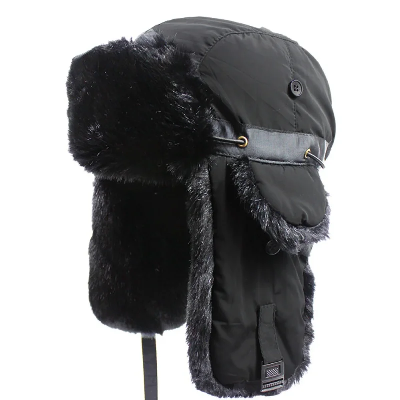

Women Winter Fur Hats Outdoor Windproof Thick Arm Winter Snow Cap Face Mask Men Cycling Hunting Hat