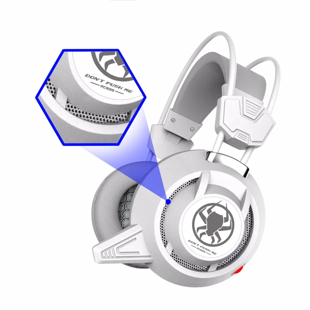 PLEXTONE PC835 за ухо игровая гарнитура проводные наушники Игровые Usb СВЕТОДИОДНЫЙ
