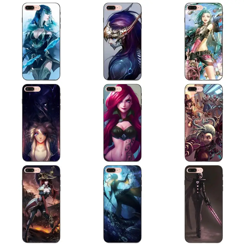 

For Apple iPhone 4 4S 5 5S SE 6 6S 7 8 Plus X XS Max XR TPU Cases Cover League Of Legends Brand