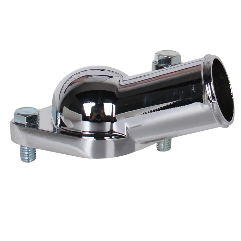 PRECISION AUTO LABS Chrome Plated O-Ring Water Necks 2661 Aluminum, Chrome Plated, 45 Degree, Chevy, Big/Small Block, Each