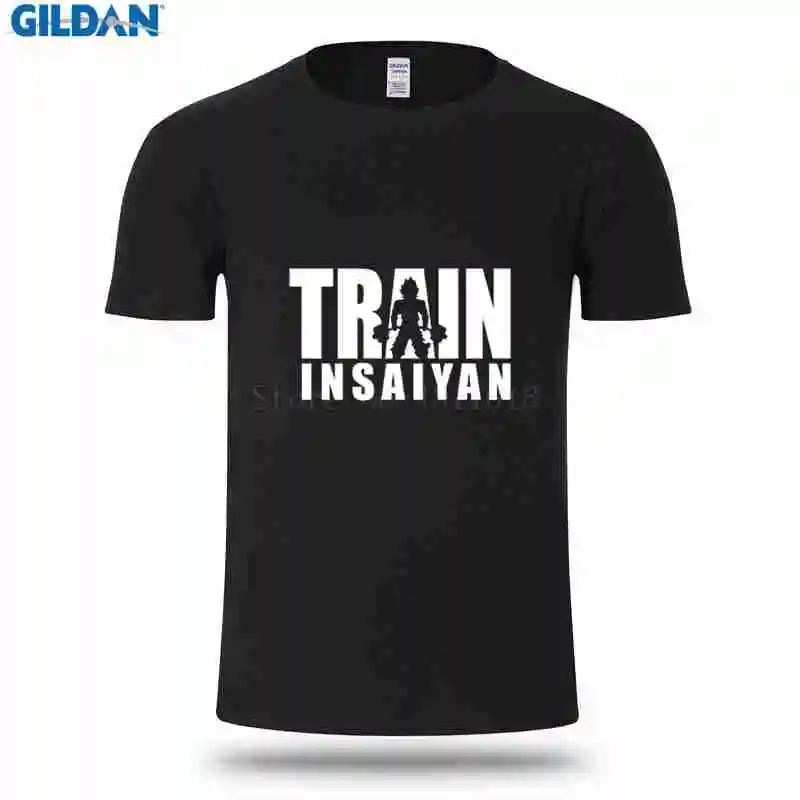 Funny Casual Men's T-Shirt Interesting Hiphop Tops Train In Saiyan T-Shirts Summer O-Neck Streetwear | Мужская одежда