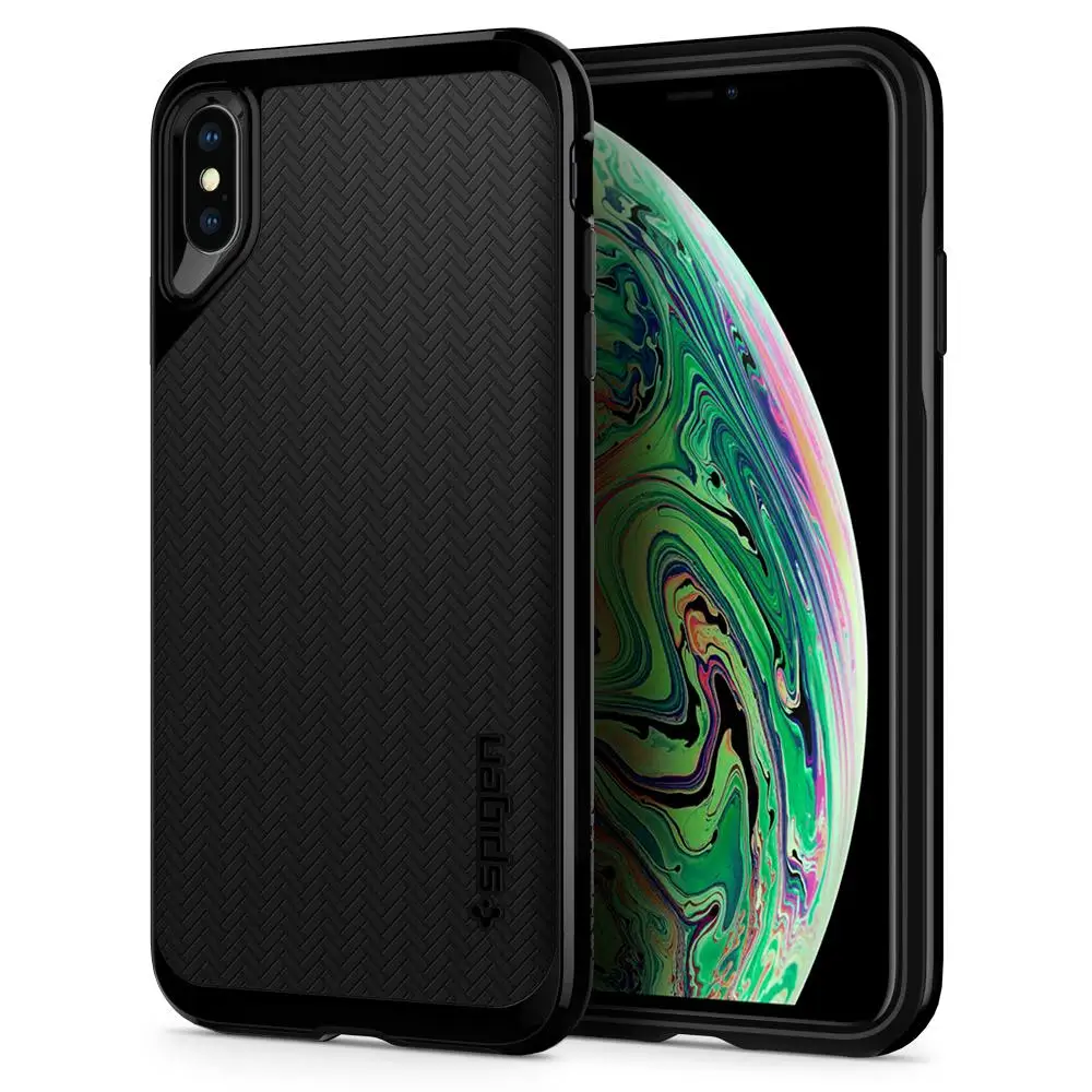 Оригинальные гибридные Чехлы Spigen Neo для iPhone XS Max(6," - Color: Jet Black