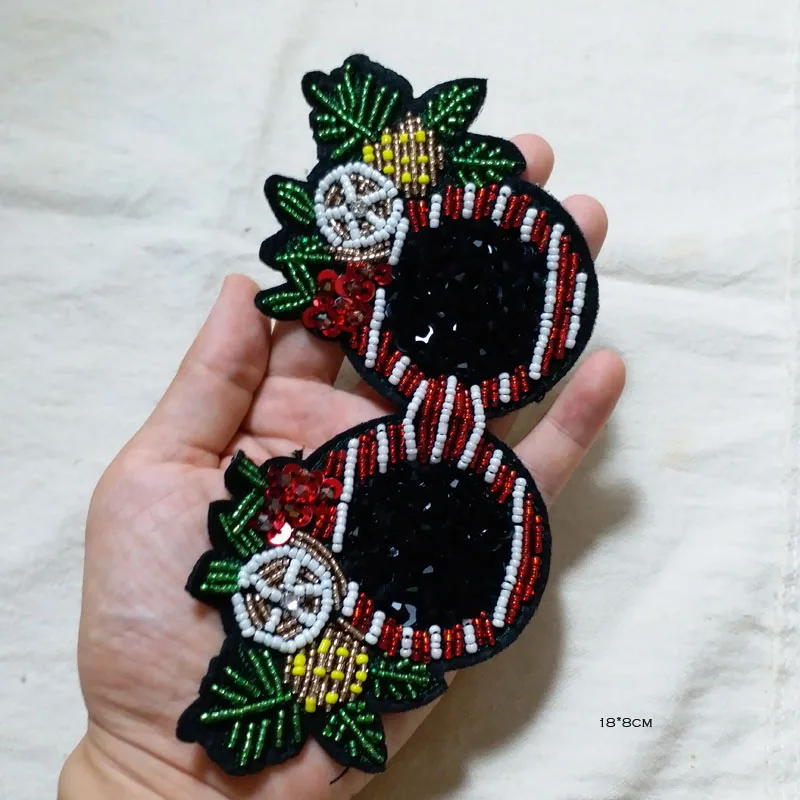 rhinestone glasses patches for clothing