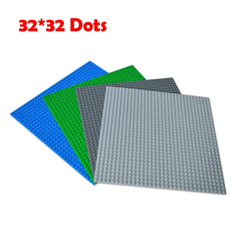 

Building Blocks Base Plates Road Plate Straight Crossroad Curve T-Junction Compatible LegoINGlys Block Baseplate Toys for Kids