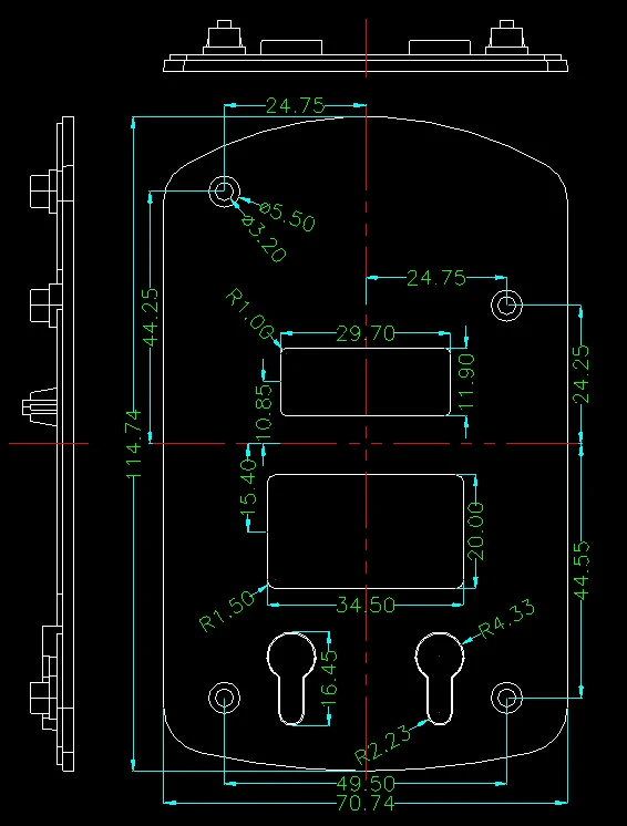 szomk IC card reader plastic enclosure for electronics project plastic sensor junction box distribution box instrument case plastic housing for pcb (15)