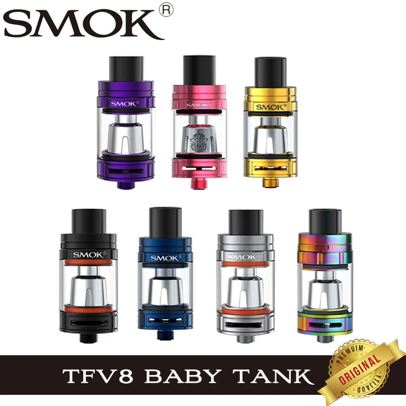 Оригинальный детский атомайзер Smok TFV8 3 мл Регулируемый воздушный поток TF V8