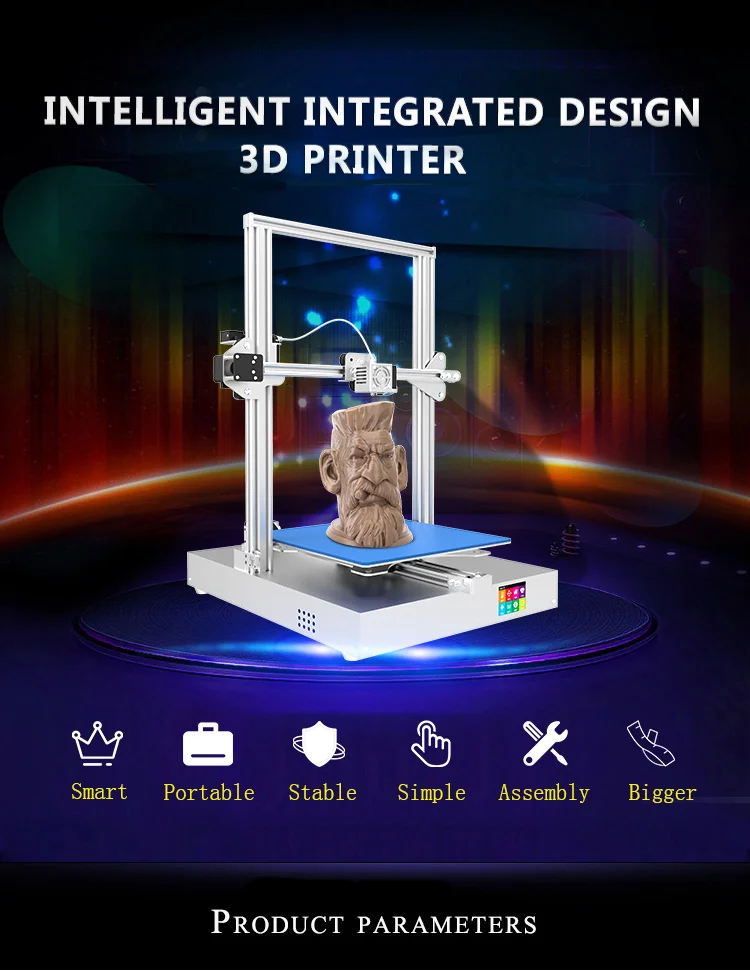 Предварительно собранный Delta 3d принтер автоматическое выравнивание сенсорный экран wifi Пульт дистанционного управления Горячая кровать нити ender-3 медная нить