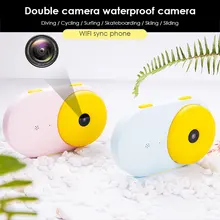 Экшн-камера HD 720P съемка Водонепроницаемая цифровая видеокамера GC0308 сенсор TF 32G Детская цифровая камера игрушка для детей