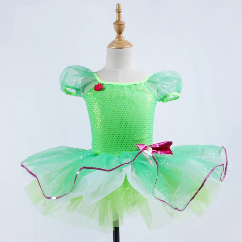 

Rainbow Tutu Ballet Dance Costume Sequins Stage Performance Ballet Dresses Ballerina Children Clothes Girls Ballet Dancewear Kid