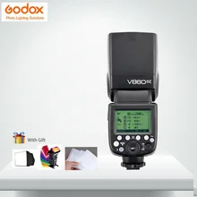 Godox Винг V860II-C Камера flash Высокое Скорость синхронизации TTL 1.5 S время перезарядки 650 Мощность СОЗ для Canon EOS GN60 литиевая Батарея
