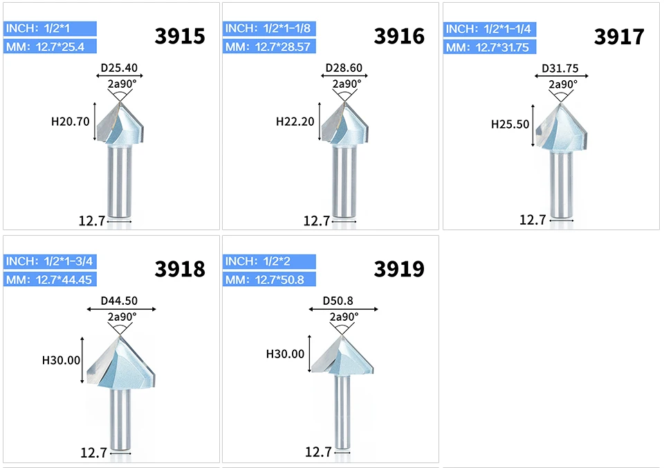 1 шт. 1/2 1/4 Shk фрезы промышленного класса для дерева 90 градусов V тип долбежный резак Вольфрам деревообрабатывающий резной инструмент