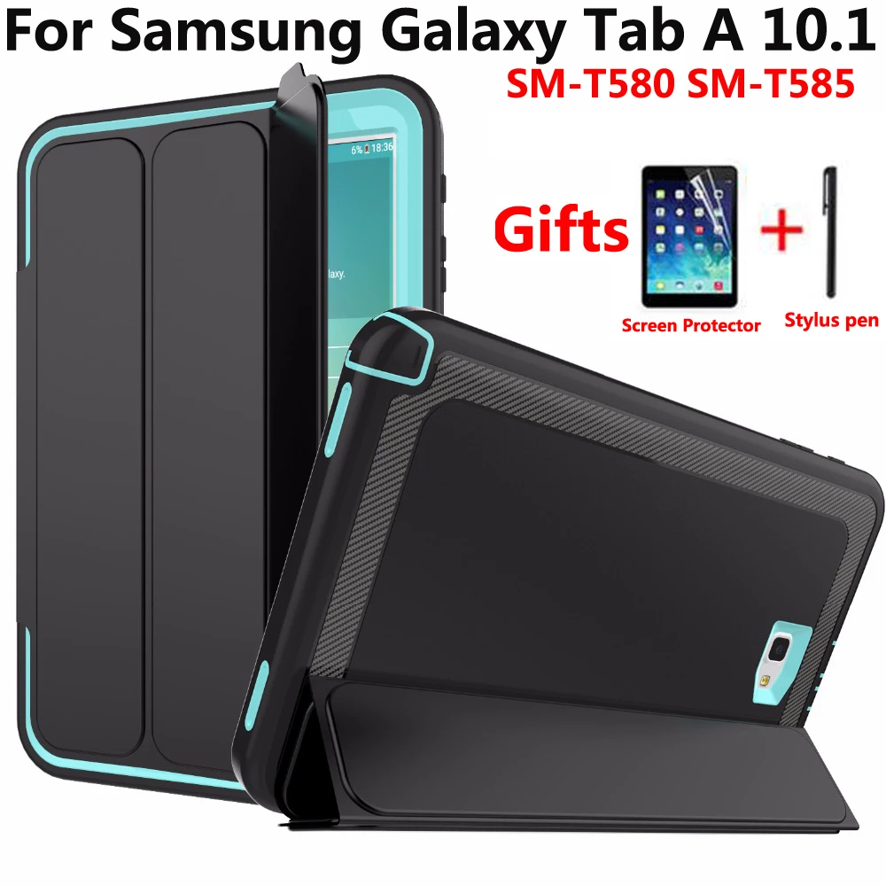 

Magnet Smart Cover Case for Samsung Galaxy Tab A A6 10.1 2016 SM-T580 T580N T585N T580 T585 Business Full Protective Stand Case