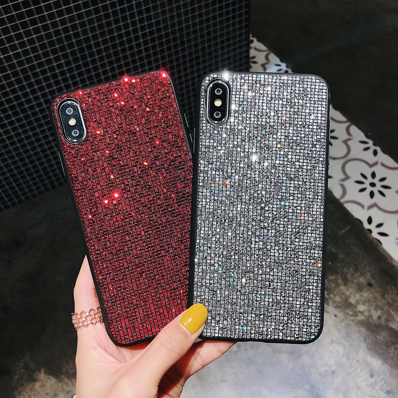 

Blinking Sequin Phone Case For iPhone X 10 XR 7 8 Plus Colorful Glitter Ultra-thin Back Cover For iPhone XS Max 6 6s Plus Cases